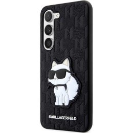 Etui Karl Lagerfeld Saffiano Monogram Choupette na Samsung Galaxy S23 - czarne