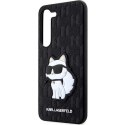 Etui Karl Lagerfeld Saffiano Monogram Choupette na Samsung Galaxy S23 - czarne