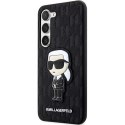 Etui Karl Lagerfeld Saffiano Monogram Ikonik na Samsung Galaxy S23+ - czarne