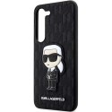 Etui Karl Lagerfeld Saffiano Monogram Ikonik na Samsung Galaxy S23+ - czarne