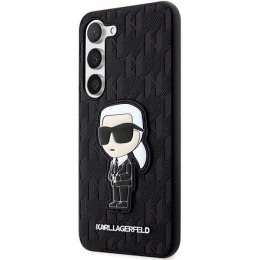 Etui Karl Lagerfeld Saffiano Monogram Ikonik na Samsung Galaxy S23 - czarne