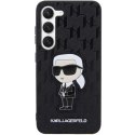 Etui Karl Lagerfeld Saffiano Monogram Ikonik na Samsung Galaxy S23 - czarne