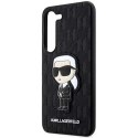 Etui Karl Lagerfeld Saffiano Monogram Ikonik na Samsung Galaxy S23 - czarne