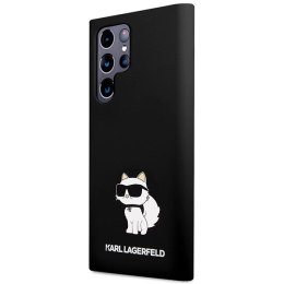 Etui Karl Lagerfeld Silicone Choupette na Samsung Galaxy S23 Ultra - czarne