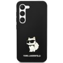 Etui Karl Lagerfeld Silicone Choupette na Samsung Galaxy S23+ - czarne