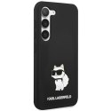 Etui Karl Lagerfeld Silicone Choupette na Samsung Galaxy S23+ - czarne