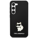 Etui Karl Lagerfeld Silicone Choupette na Samsung Galaxy S23 - czarne