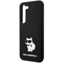 Etui Karl Lagerfeld Silicone Choupette na Samsung Galaxy S23 - czarne