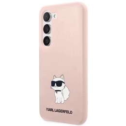 Etui Karl Lagerfeld Silicone Choupette na Samsung Galaxy S23+ - różowe