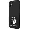 Etui Karl Lagerfeld Silicone Choupette na iPhone 11 / Xr - czarne