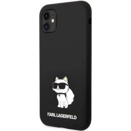 Etui Karl Lagerfeld Silicone Choupette na iPhone 11 / Xr - czarne