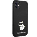 Etui Karl Lagerfeld Silicone Choupette na iPhone 11 / Xr - czarne