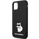 Etui Karl Lagerfeld Silicone Choupette na iPhone 11 / Xr - czarne