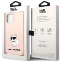 Etui Karl Lagerfeld Silicone Choupette na iPhone 12 / iPhone 12 Pro - różowe