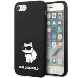 Etui Karl Lagerfeld Silicone Choupette na iPhone 7 / 8 / SE 2020 / SE 2022 - czarne