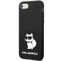 Etui Karl Lagerfeld Silicone Choupette na iPhone 7 / 8 / SE 2020 / SE 2022 - czarne