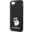 Etui Karl Lagerfeld Silicone Choupette na iPhone 7 / 8 / SE 2020 / SE 2022 - czarne