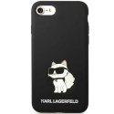 Etui Karl Lagerfeld Silicone Choupette na iPhone 7 / 8 / SE 2020 / SE 2022 - czarne