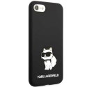 Etui Karl Lagerfeld Silicone Choupette na iPhone 7 / 8 / SE 2020 / SE 2022 - czarne