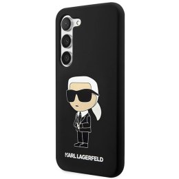 Etui Karl Lagerfeld Silicone Ikonik na Samsung Galaxy S23 - czarne