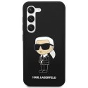 Etui Karl Lagerfeld Silicone Ikonik na Samsung Galaxy S23 - czarne