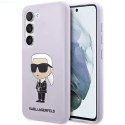 Etui Karl Lagerfeld Silicone Ikonik na Samsung Galaxy S23+ - purpurowe