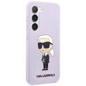 Etui Karl Lagerfeld Silicone Ikonik na Samsung Galaxy S23+ - purpurowe