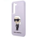 Etui Karl Lagerfeld Silicone Ikonik na Samsung Galaxy S23+ - purpurowe