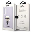 Etui Karl Lagerfeld Silicone Ikonik na Samsung Galaxy S23+ - purpurowe