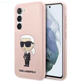 Etui Karl Lagerfeld Silicone Ikonik na Samsung Galaxy S23+ - różowe