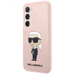 Etui Karl Lagerfeld Silicone Ikonik na Samsung Galaxy S23+ - różowe