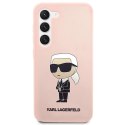 Etui Karl Lagerfeld Silicone Ikonik na Samsung Galaxy S23+ - różowe