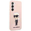 Etui Karl Lagerfeld Silicone Ikonik na Samsung Galaxy S23+ - różowe