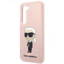 Etui Karl Lagerfeld Silicone Ikonik na Samsung Galaxy S23+ - różowe