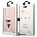 Etui Karl Lagerfeld Silicone Ikonik na Samsung Galaxy S23+ - różowe