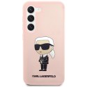 Etui Karl Lagerfeld Silicone Ikonik na Samsung Galaxy S23 - różowe