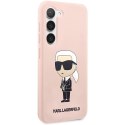 Etui Karl Lagerfeld Silicone Ikonik na Samsung Galaxy S23 - różowe