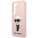 Etui Karl Lagerfeld Silicone Ikonik na Samsung Galaxy S23 - różowe