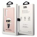 Etui Karl Lagerfeld Silicone Ikonik na Samsung Galaxy S23 - różowe