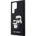 Karl Lagerfeld KLHCS23LSANKCPK S23 Ultra S918 hardcase czarny/black Saffiano Karl & Choupette