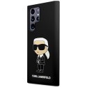 Karl Lagerfeld KLHCS23LSNIKBCK S23 Ultra S918 hardcase czarny/black Silicone Ikonik