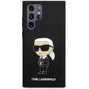 Karl Lagerfeld KLHCS23LSNIKBCK S23 Ultra S918 hardcase czarny/black Silicone Ikonik