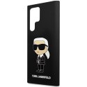 Karl Lagerfeld KLHCS23LSNIKBCK S23 Ultra S918 hardcase czarny/black Silicone Ikonik