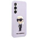 Karl Lagerfeld KLHCS23SSNIKBCU S23 S911 hardcase purpurowy/purple Silicone Ikonik