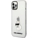 Etui Karl Lagerfeld Ikonik Choupette na iPhone 12 / iPhone 12 Pro - przezroczyste