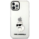 Etui Karl Lagerfeld Ikonik Choupette na iPhone 12 / iPhone 12 Pro - przezroczyste