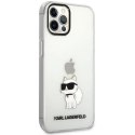 Etui Karl Lagerfeld Ikonik Choupette na iPhone 12 / iPhone 12 Pro - przezroczyste