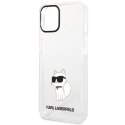 Etui Karl Lagerfeld Ikonik Choupette na iPhone 12 / iPhone 12 Pro - przezroczyste