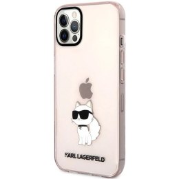 Etui Karl Lagerfeld Ikonik Choupette na iPhone 12 / iPhone 12 Pro - różowe