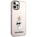 Etui Karl Lagerfeld Ikonik Choupette na iPhone 12 / iPhone 12 Pro - różowe